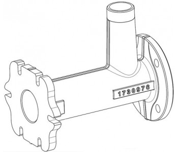 Соединительная труба DN 80 400-620 для MGK-2 Wolf