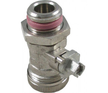Шаровый кран без рукоятки F+E R 1/2" AG для 4-ходового смесительного клапана Wolf