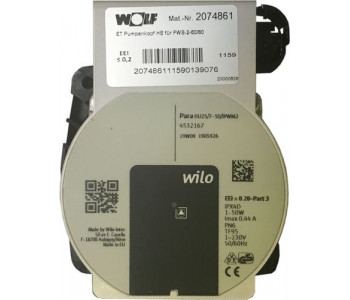 Высокоэффективный напор насоса для FWS-2-60/80(2019)Wilo PARA HU 25/7.0 PWM2 (заменяет 2072024) Wolf