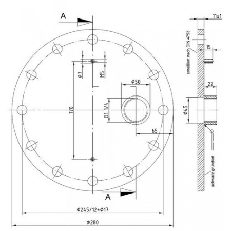 Крышка смотрового окна 1 X 1 1/4" Wolf