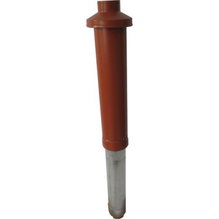 Концентрическая дымовая труба DN63/96 120-170см, PP, красныйкоричневый Wolf