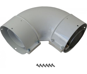 Отвод DN63/96 90° белый подключение для газовых котлов Wolf