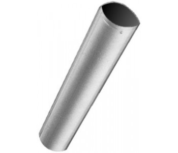 Дымоход Труба DN130 L:500 мм, из алюминия, толщина стенки 1 мм Wolf