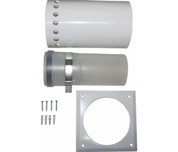 Концентрическая дымовая труба DN100/150 L:250 белый Wolf