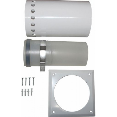 Концентрическая дымовая труба DN100/150 L:250 белый Wolf