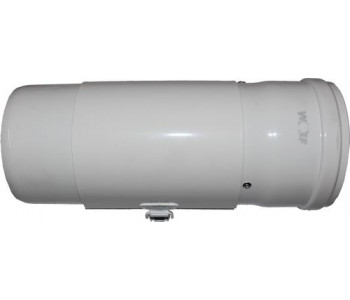 Дымоход Концентрическая дымовая труба DN60/100 L:250 мм, с ревизией, для газовых настенных котлов Wolf