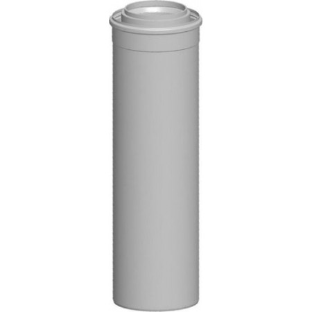 Дымоход Концентрическая дымовая труба DN110/160 L:1000 мм цвет белый, вставная Wolf