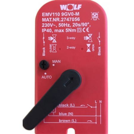 Штекер двигателя откр./закр. EMV110 (230 В перем. тока) Wolf